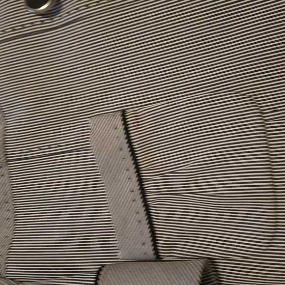 Striped Navy and White Women's Jacket By Clasiques for Nordstrom - Picture 5 of 7